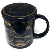 ガールズ＆パンツァー 蓋つきマグカップ サンダース大学付属高校 [直径8cm、高さ9cm]