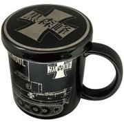 ガールズ＆パンツァー 蓋つきマグカップ 黒森峰女学園 [直径8cm、高さ9cm]