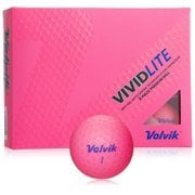 VOLVIK VIVID LITE PK [ゴルフボール 1ダース12球入り シャーベットピンク]