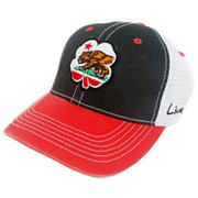 CALI 2T VINTGE BLACK/RED-WHITE MESH OS [ゴルフキャップ]
