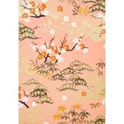 友禅朱印帳/松竹梅 紅緋 2KBP0004