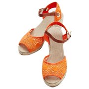 レースウェッジサンダル M ORANGE CKOP8135