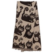 サラネコ ストール BEIGE IDSP8104