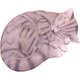 眠り猫 グレー 12603
