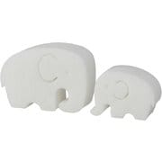 知育玩具 対象年齢 2歳～ cleanToy ゾウ ホワイト