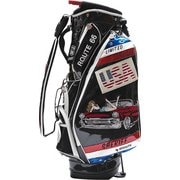 SFA-009 アメリカシリーズ ブラック [スタンド式キャディバッグ 3.8kg 9.0型 47インチ対応 口枠数5 2018年モデル]