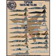 FAD48-056 [アメリカ海軍 トップガン F-5E/F/T-38 タイガー＆タロン デカール 1/48 デカール]