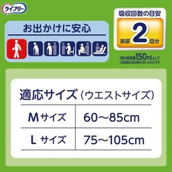 ライフリー 下着の感覚 超うすパンツ Mサイズ 24枚入り　9個セット ライフリー パンツタイプ 下着の感覚超うす型パンツ Mサイズ 2回