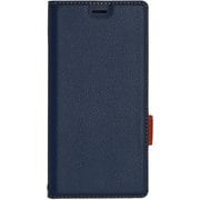 3964XZ2 [Xperia XZ2 薄型手帳ケース サイドマグネット SLIM FIT CASE ネイビー×ブラウン]
