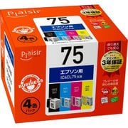 互換インクカートリッジ エプソン IC4CL75 4色パック(ブラック/シアン/マゼンタ/イエロー) 顔料 BPL-E75-4P