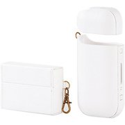 電子タバコ IQOS 専用 ソフトレザーカバー タバコカバー付 ホワイト ET-IQHSLC1WH