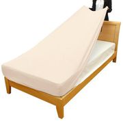 MNS673090-07 [のびのびシーツ ふんわりパイル アイボリー　セミダブル・ダブルサイズ共通 （110×185×30cm） 敷ふとん・ベッドマットレス兼用 ぴったりフィット ストレッチ素材]