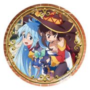 この素晴らしい世界に祝福を！2 ポリカバッジ アクアとめぐみん [直径50×D4ｍｍ]