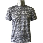 肌着 100-320 メンズメッシュ迷彩 半袖Tシャツ Mグレー