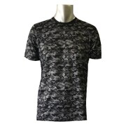 肌着 100-320 メンズメッシュ迷彩 半袖Tシャツ Mカーキ