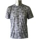 肌着 100-325 メンズメッシュ幾何学 半袖Tシャツ Mグレー