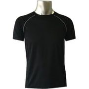 肌着 100-330 メンズ背中冷感 半袖Tシャツ Mグレー