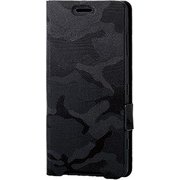 PD-XZ2CPLFUCF [Xperia XZ2 Compact ソフトレザーカバー 薄型 磁石付 カモフラ（ブラック）]