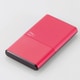 モバイルバッテリー/リチウムイオン電池/おまかせ充電対応/Pile one/5000mAh/2.4A/PSE適合/ピンク DE-M06-N5024PN