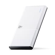 モバイルバッテリー/リチウムイオン電池/薄型/おまかせ充電対応/Type-C対応/Pile one/10000mAh/4.8A/PSE適合/ホワイト DE-M08-N10048WH