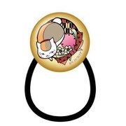 夏目友人帳 切り絵シリーズ ガラスヘアゴム ニャンコ先生 C 結び文 [キャラクターグッズ]