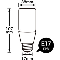 ヨドバシ.com - ヤザワ Yazawa LDT8NGE17Y [T形LED 60W形E17昼白色