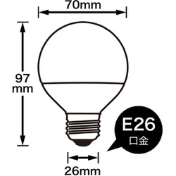 ヨドバシ.com - ヤザワ Yazawa LDG4NG70 [G70ボール形LED 40W相当 E26