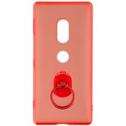 LP-XPXZ2HGRRD [Xperia XZ2 ハードグリップケース CLEAR GRIP レッド]