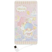 リチウムイオンポリマー充電器 2.1A 4000mAh microUSBケーブル一体型 キキ&ララ　 SAN-792TS