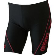 LAR7308 BKRD M [フィットネス用水着 メンズ カップ付きロングボックス]