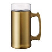 ON℃ZONE 飲みごこちビールジョッキ 420ml OZNJ-420GD