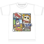ポプテピピック 描き下ろし ホッカイロ売りの少女 Tシャツ L [キャラクターグッズ]