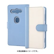 RT-RXZ2COLBC10/AW [Xperia XZ2 Compact 手帳型ケース ノーブル ブルー/ホワイト]
