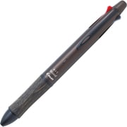 多機能ペン 4+1Wood 油性ボールペン 0.5mm 極細 黒・赤・青・緑 シャープ0.5mm ダークブラウン BKHFW-2SR-DBN