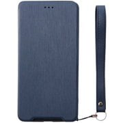 TR-XPXZ2-FS-HNV [Xperia XZ2 Flip Shell 衝撃吸収 フリップノートケース ヘアラインネイビー]