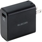 AC充電器 USBポート QC3.0 ブラック MPA-ACUQ01BK