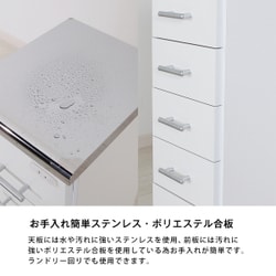 ヨドバシ.com - 充英アート JAJAN SK-30W [ステンレスすき間ワゴン 幅