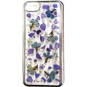 PF-I7S-057 [押し花ケース iPhone 8/7/6s/6用 Purple flower/Silver]
