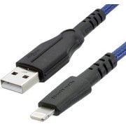断線に強い超タフLightningケーブル 1m ブルー OWL-CBKLT10-BL