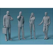 NS144022 [ビジネスクラス 旅行客 4体セット Business class passengers figures set 1/144 レジン製フィギュア]
