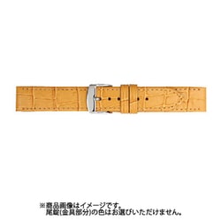 BKA039TN [時計バンド 牛革型押し ショートタイプ 16mm タン]