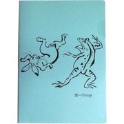 ファイル 印傳のような紙のファイル A5 鳥獣戯画/あさぎ