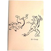ファイル 印傳のような紙のファイル A5 鳥獣戯画/古染