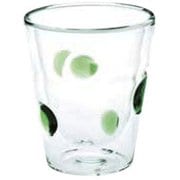 ダブルウォール 耐熱カップ カラードッツ グリーン