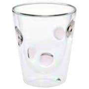 ダブルウォール 耐熱カップ カラードッツ ピンク