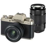 X-T100 ダブルズームレンズキット シャンパンゴールド [ボディ＋「XC15-45mm F3.5-5.6 OIS PZ ブラック」＋「XC50-230mm F4.5-6.7 OIS II ブラック」]