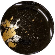 フラットプレート 古代金箔漆黒