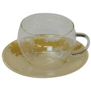 カップ&ソーサー 古代金箔漆白