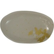 ビーンズ型小皿 純白金箔