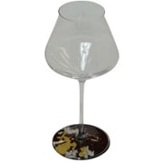 ワイングラスペルラ1P マジョ金箔ブルー